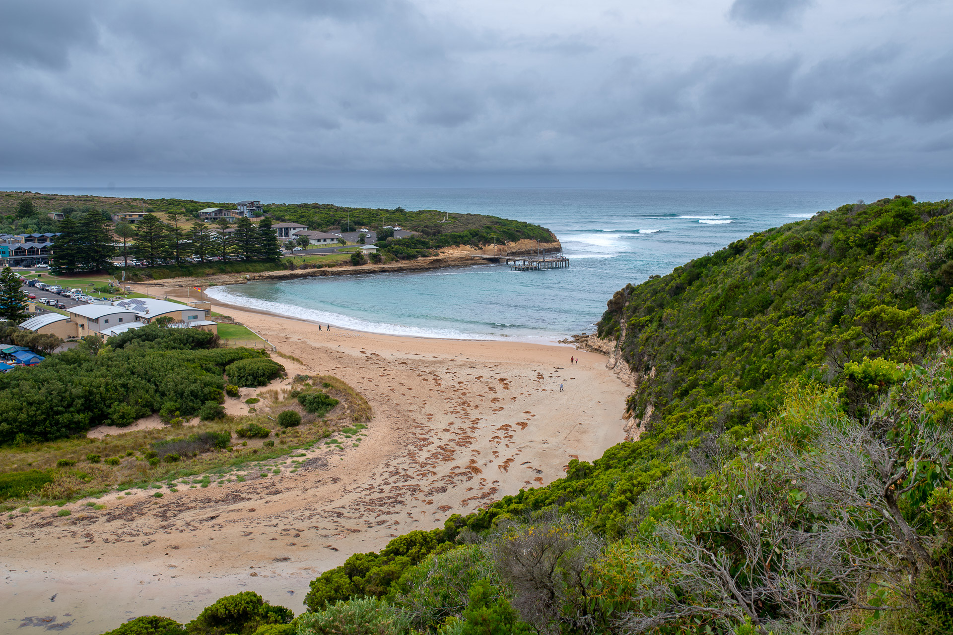 view on the port campbell beach